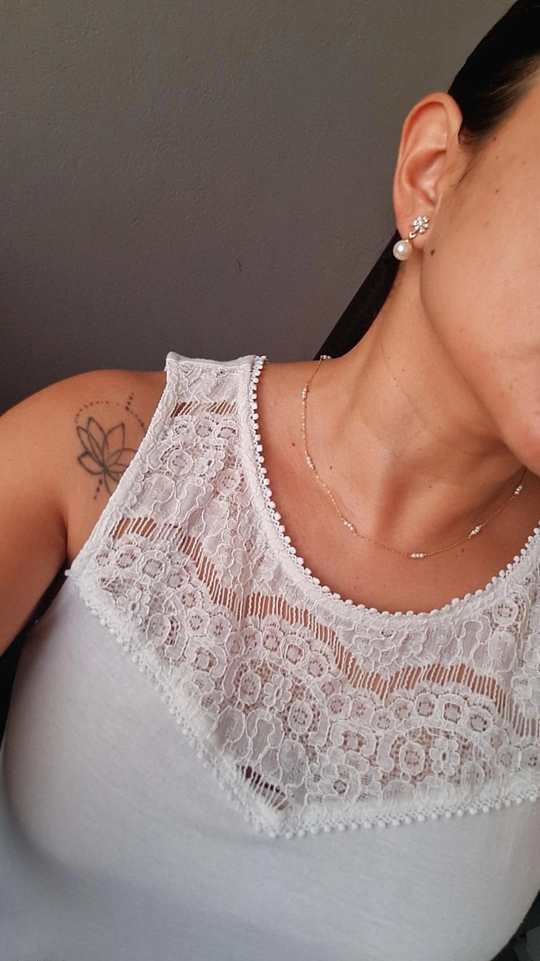 Aretes Roseta & Perla - Golden