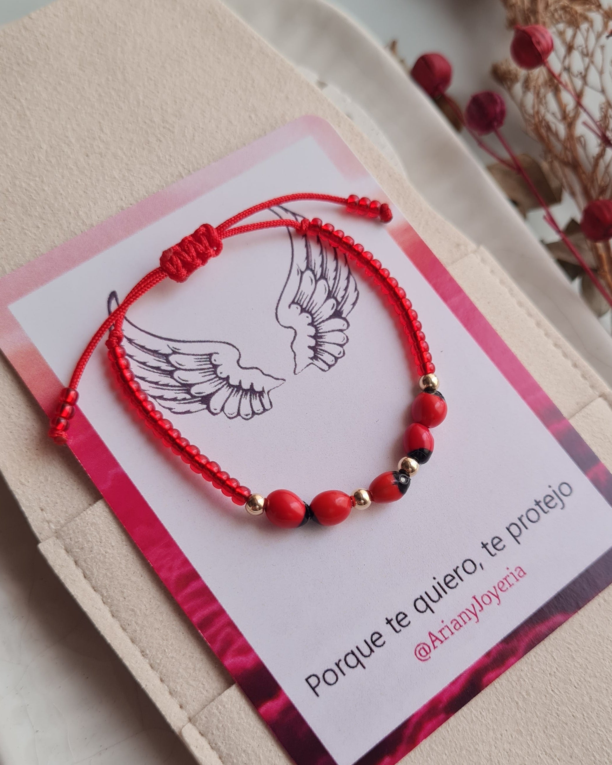 Pulsera Huayruros - GF 14k