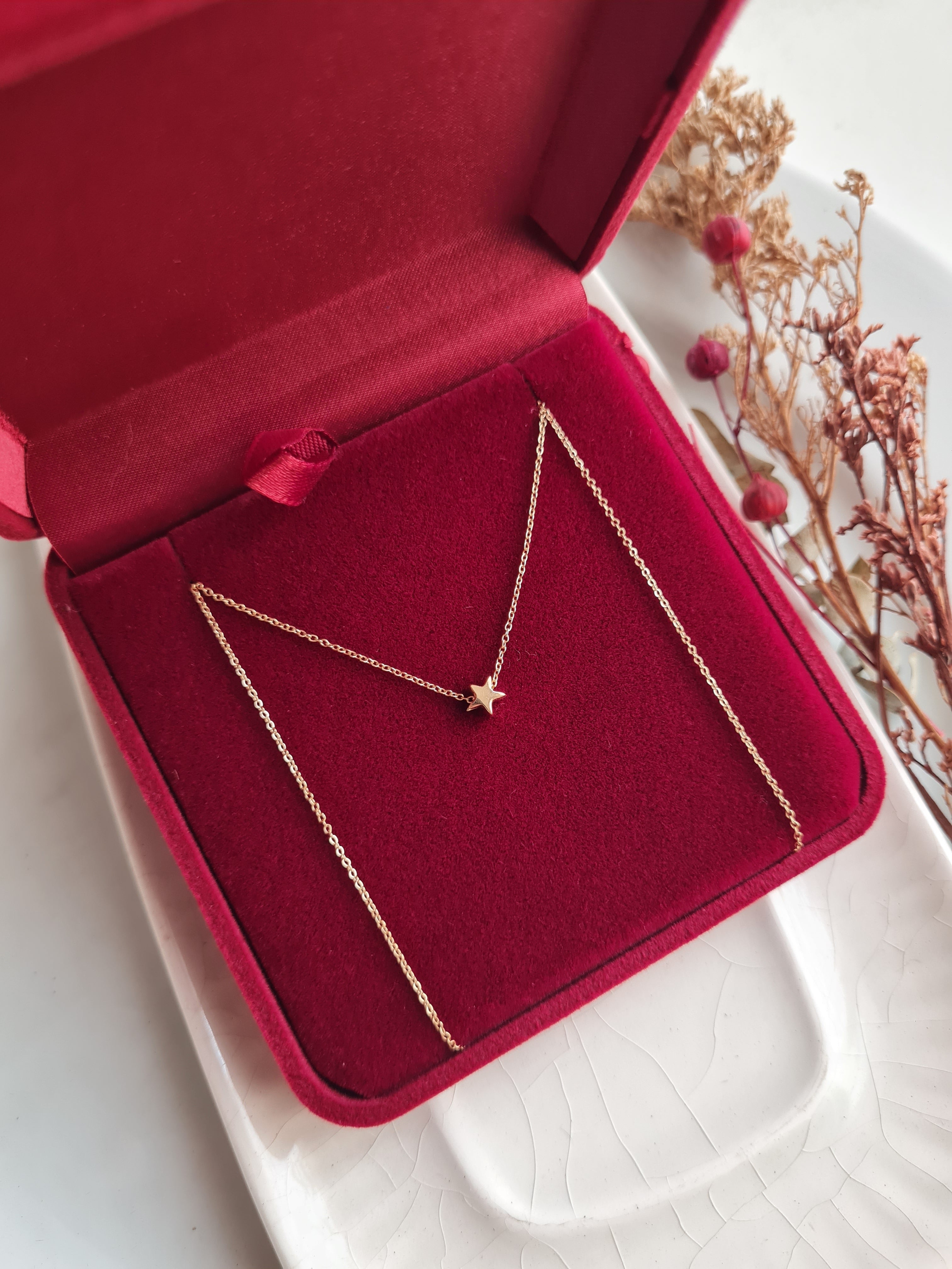 Cadena Manifiesta c/Estrella Charm - Oro 18k