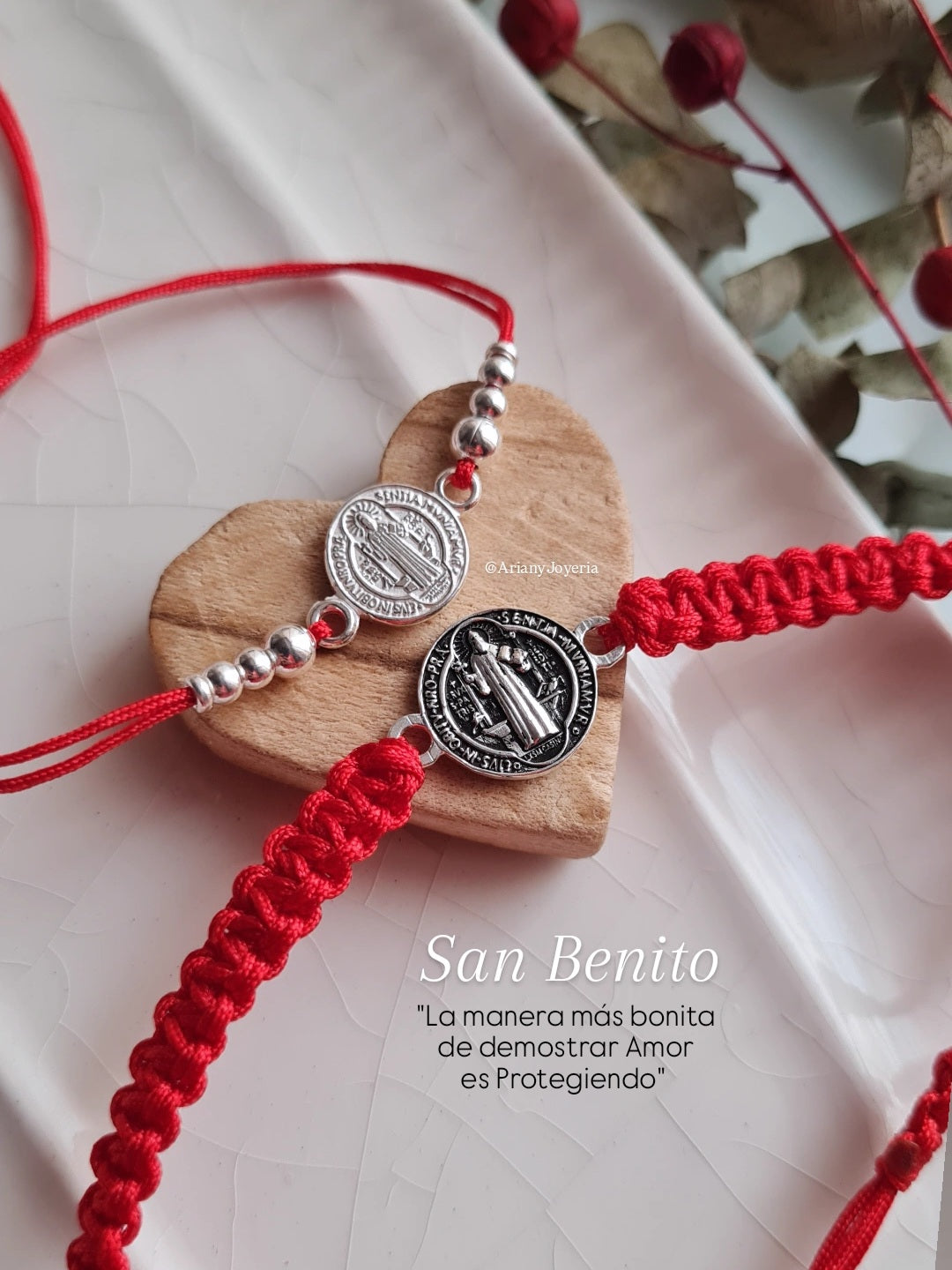 Pack x2 Pulseras San Benito (Clasica + Tejido Doble) - P950