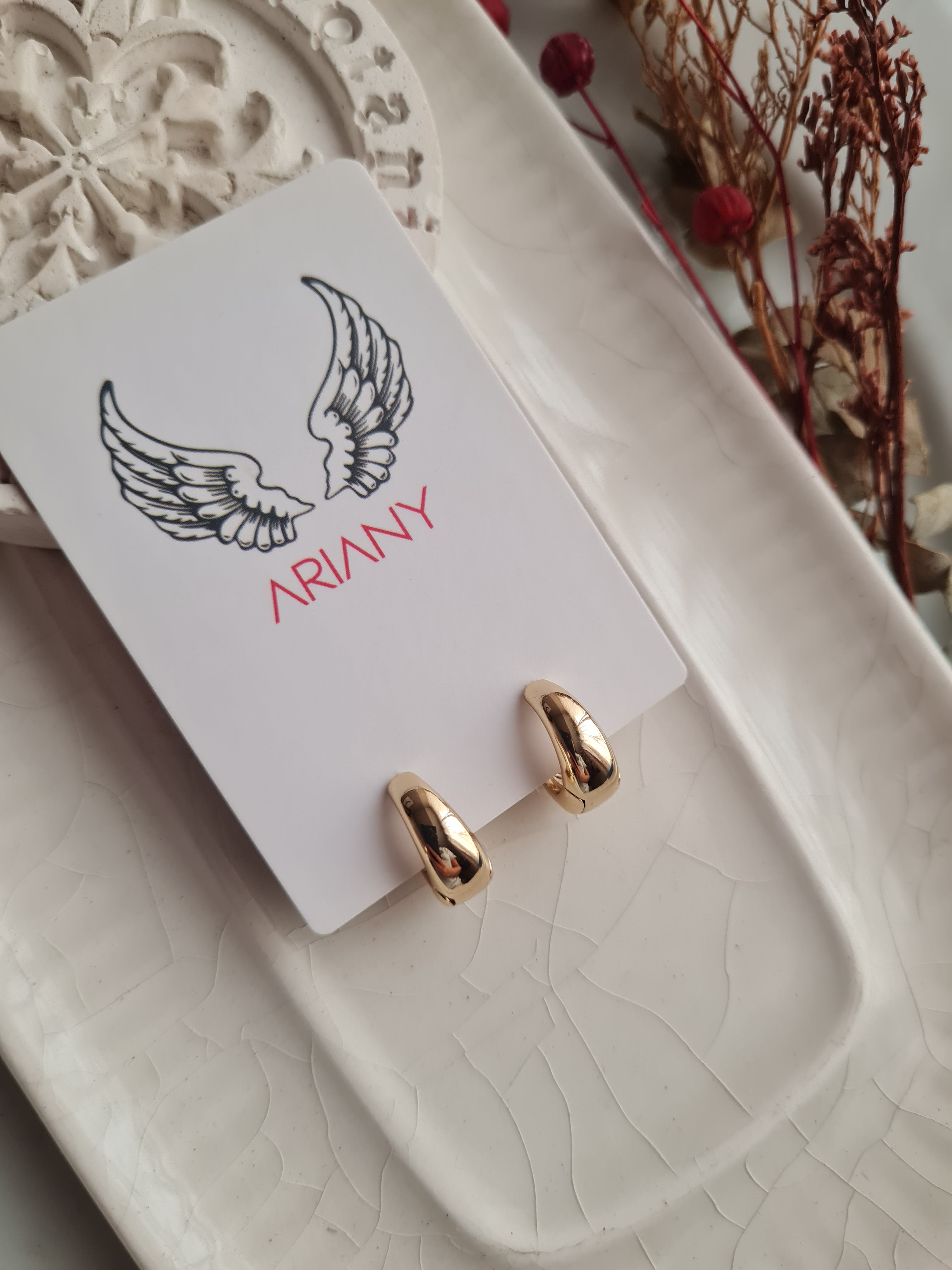 Argollas Canoa - Golden