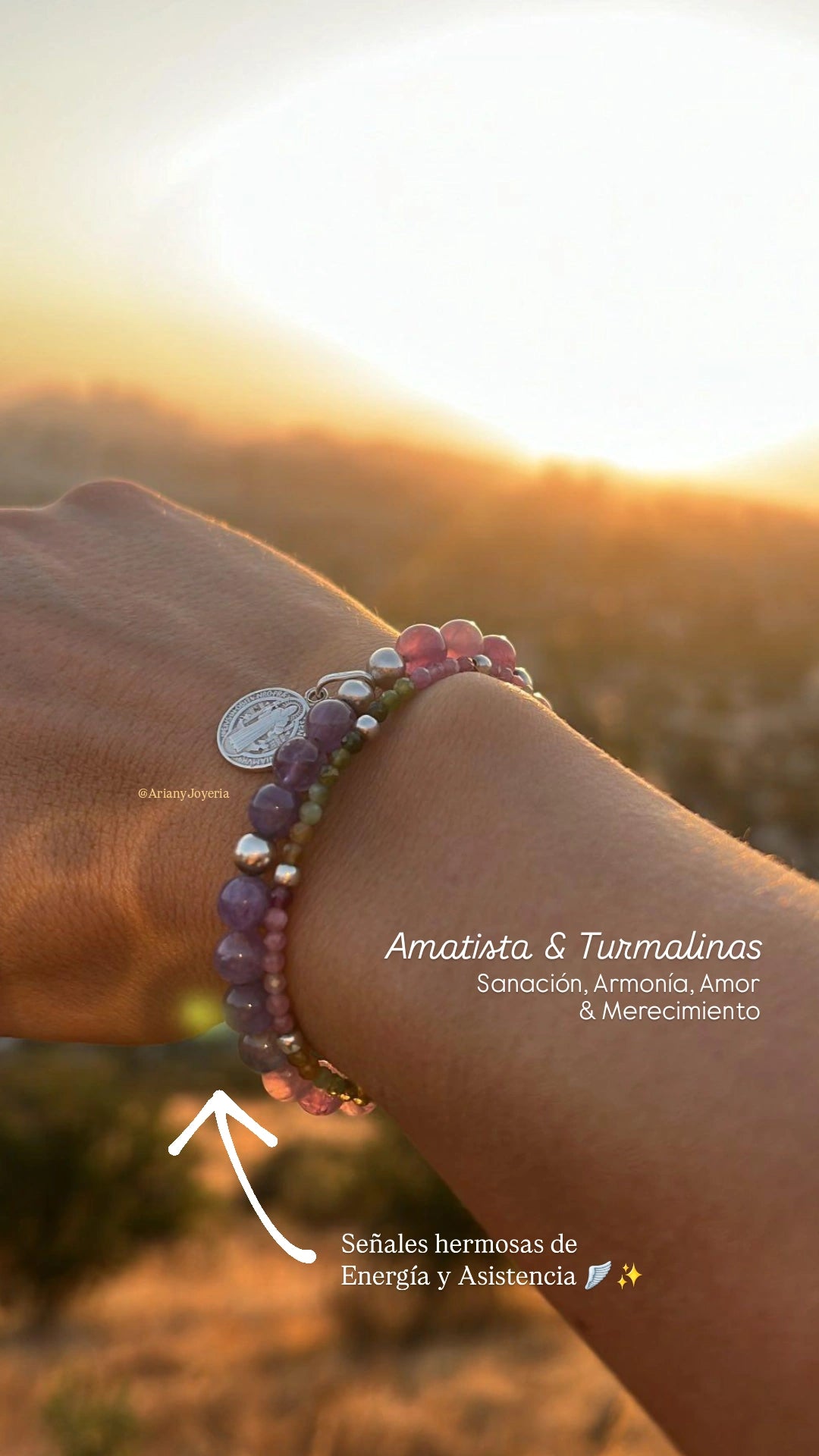 Pulsera Turmalinas "Amor & Merecimiento"  - P925
