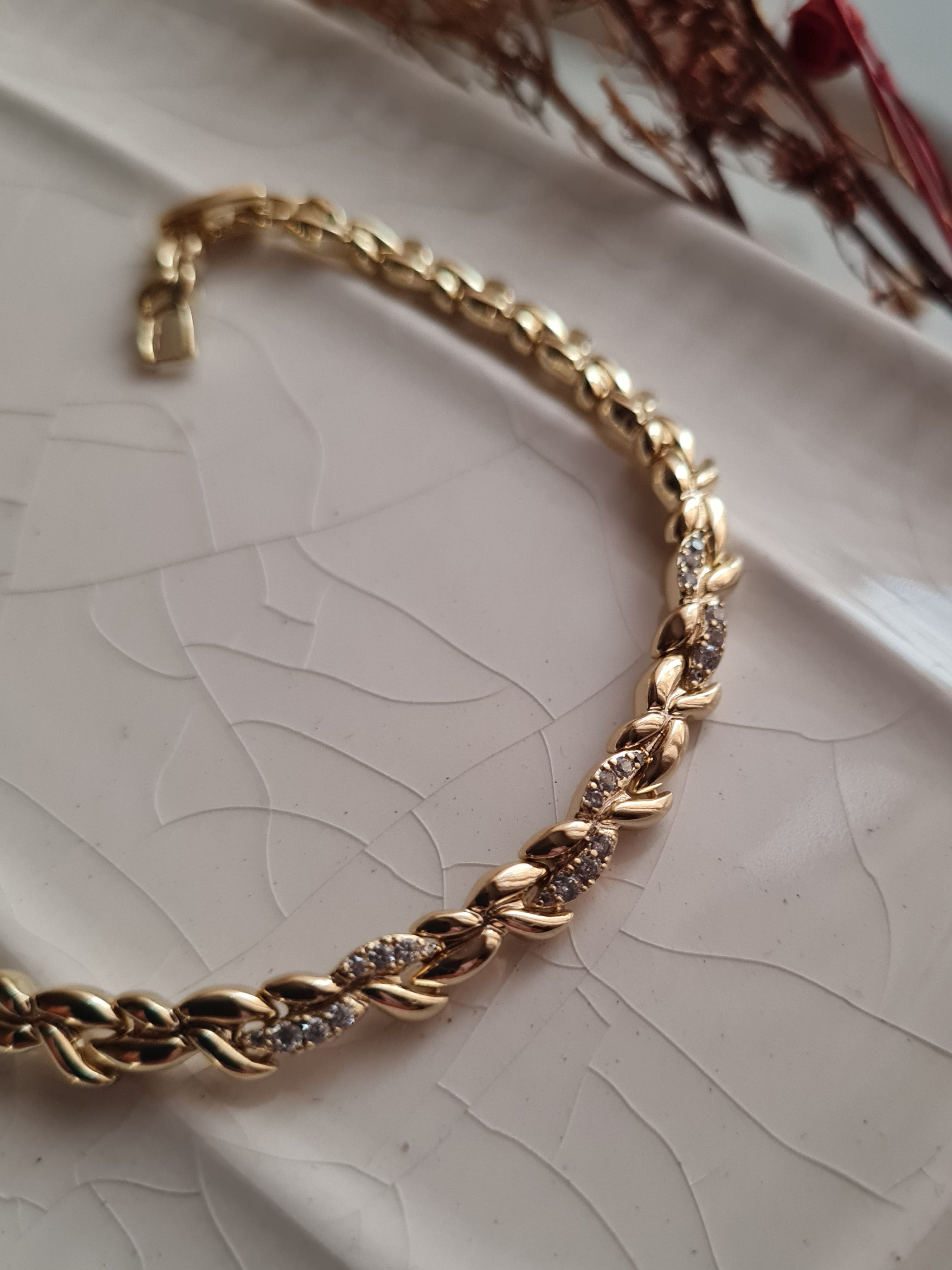 Pulsera Trenzada Sparkle - Golden