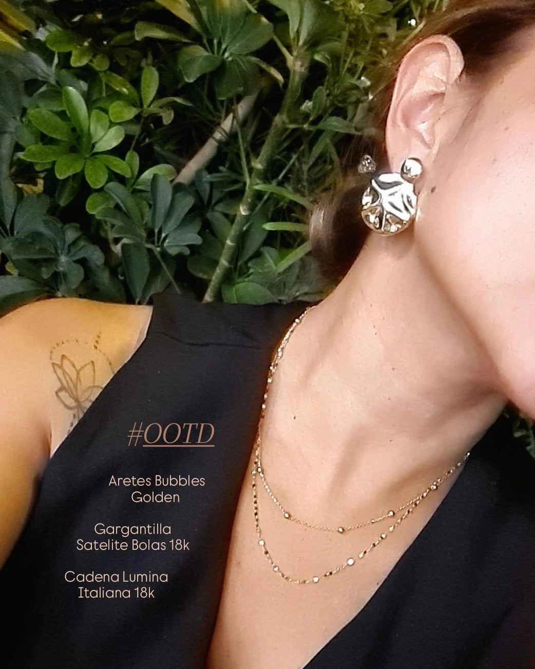 Aretes Bubbles Maxi - Golden