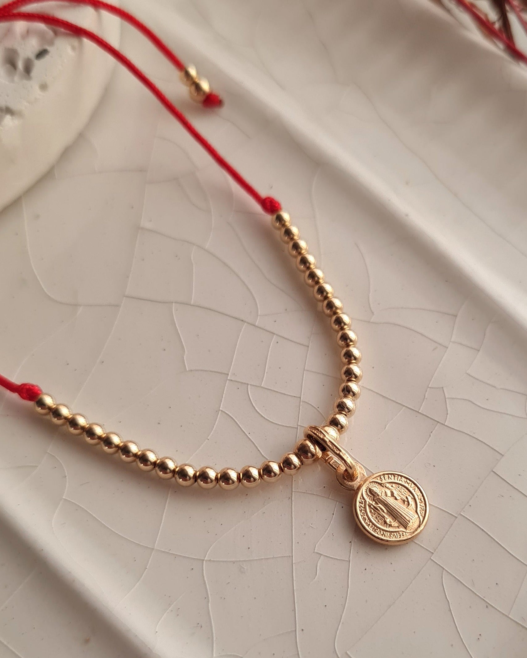 Pulsera San Benito Dainty - GF 14k & P925 Micrado 18k