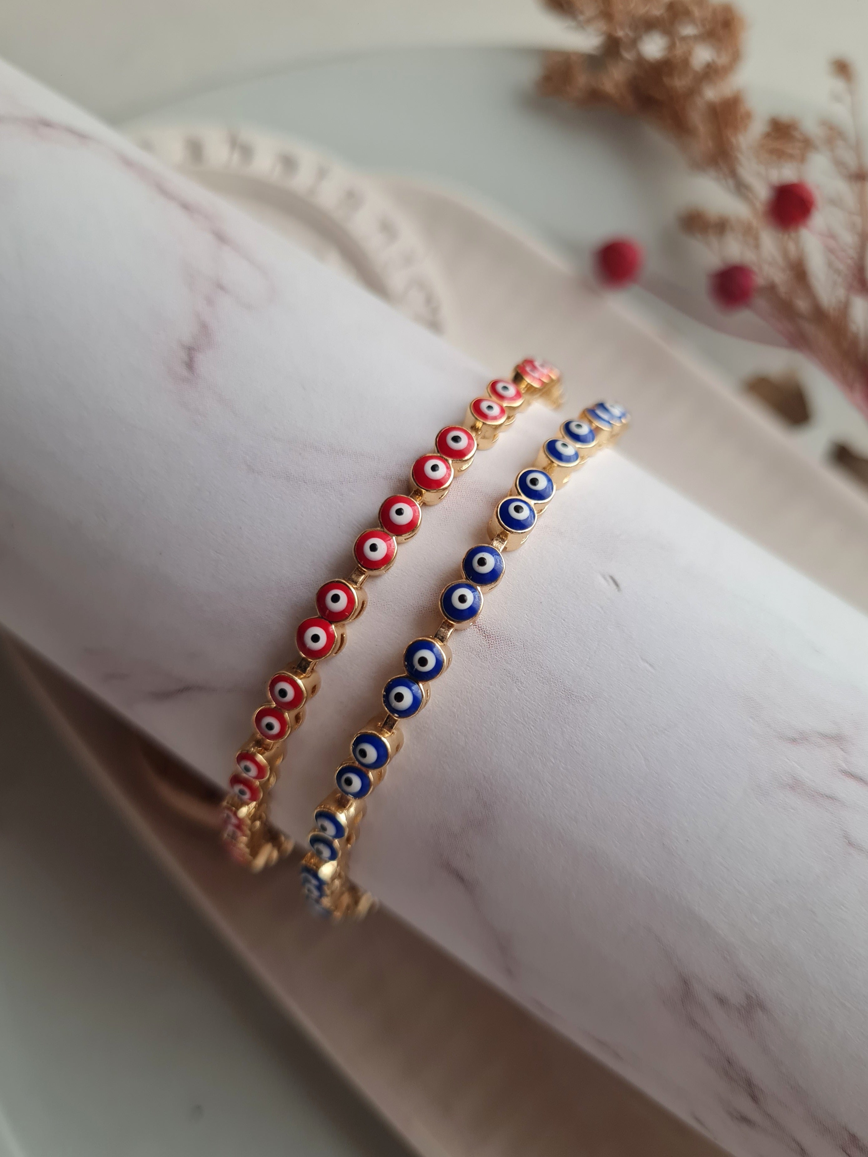 Pulsera Ojos Turcos Mini - Golden