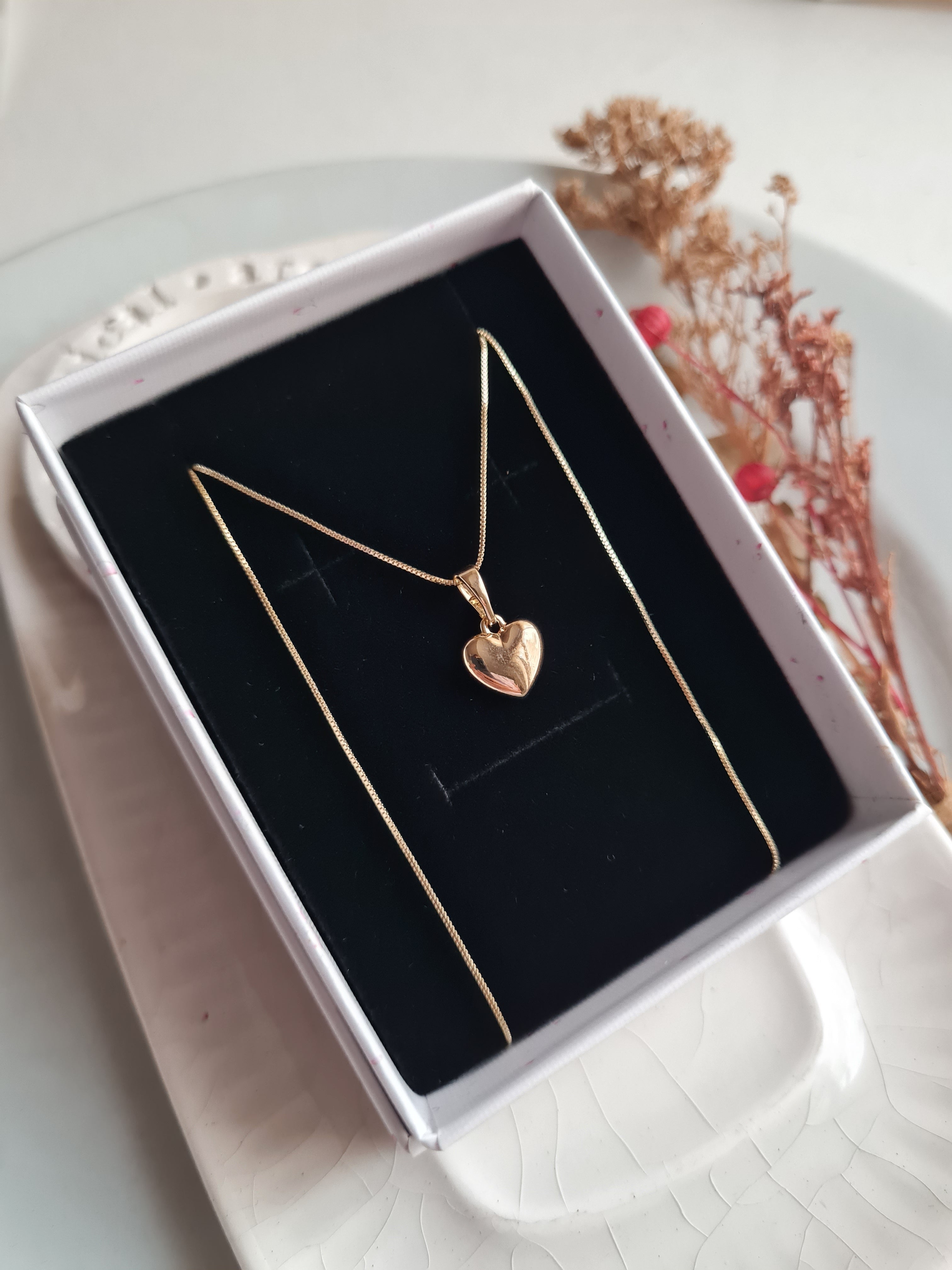 Cadena Corazón Bombacho- Golden