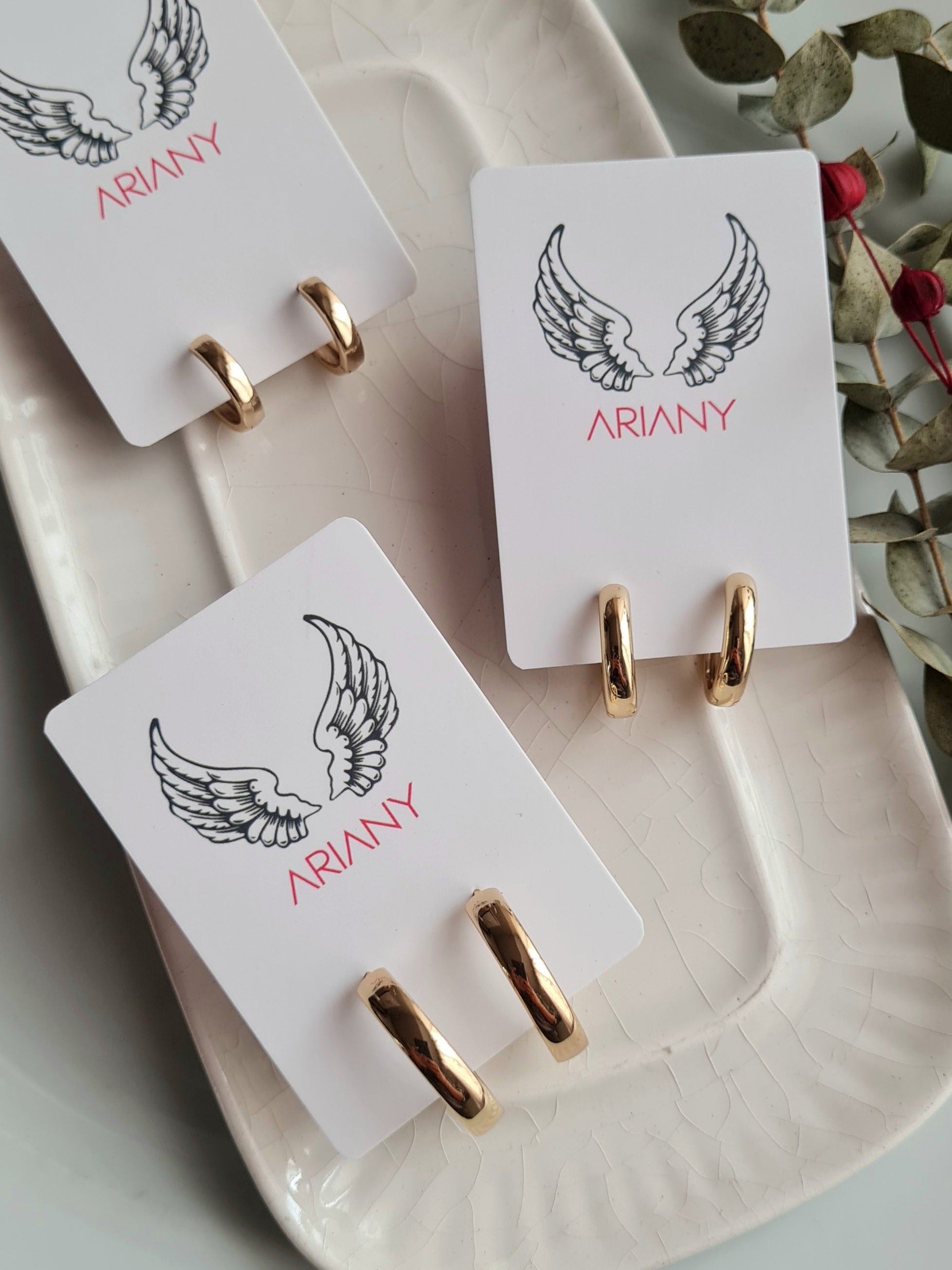 Argollas Encajonadas - Golden