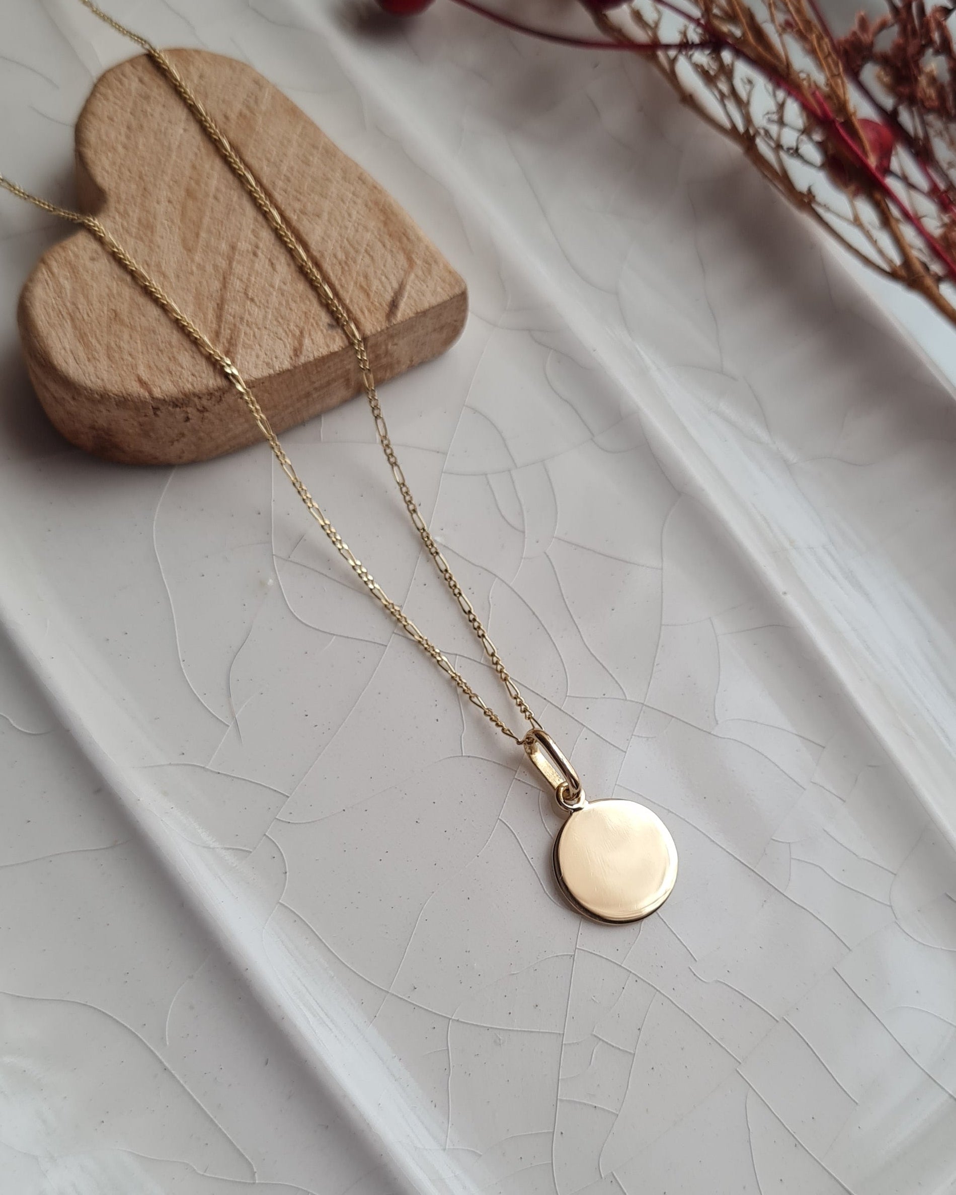 Dije Personalizable Redondo - Oro 18k