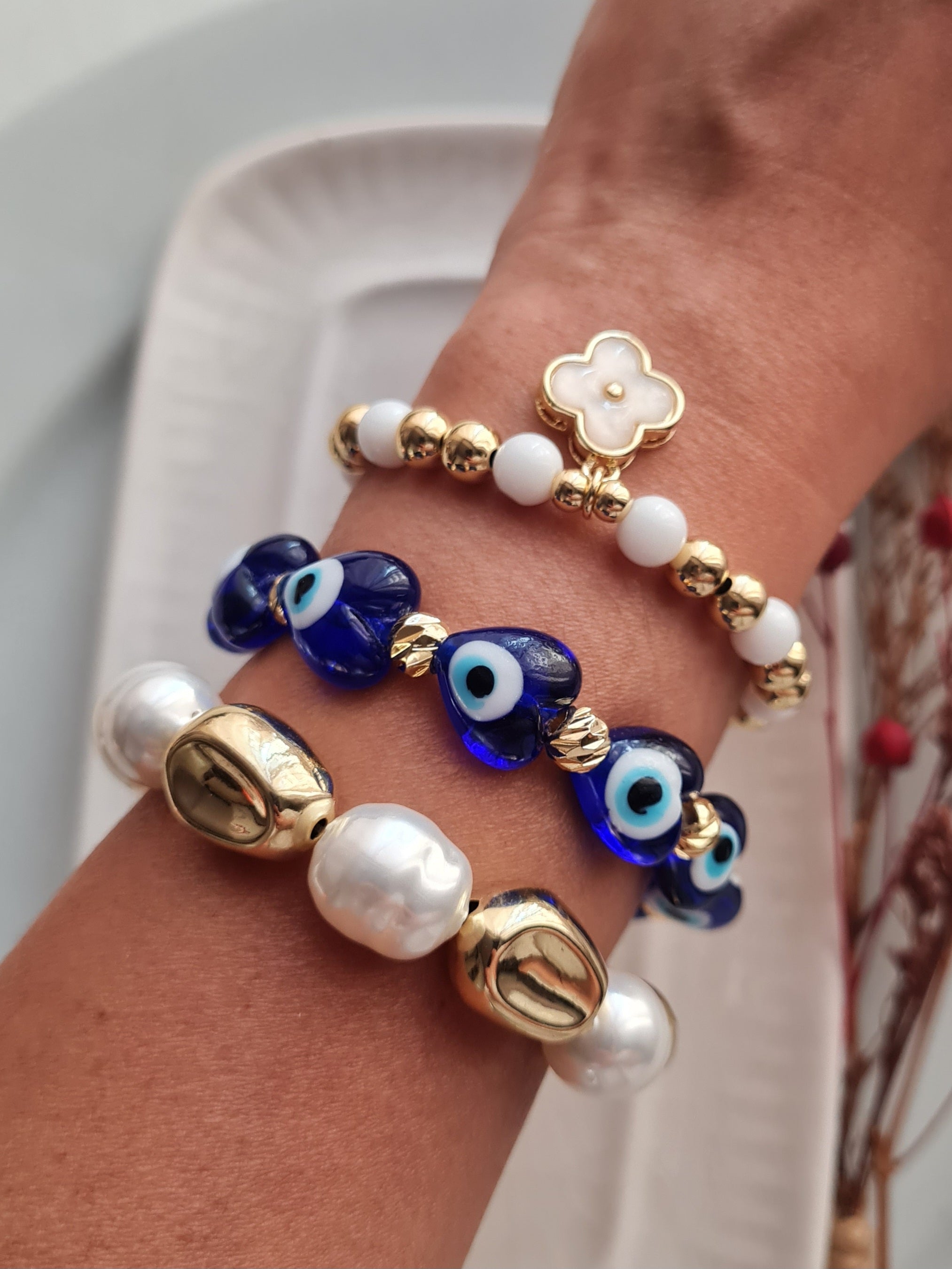 Pulsera Perlas Maxi - Golden