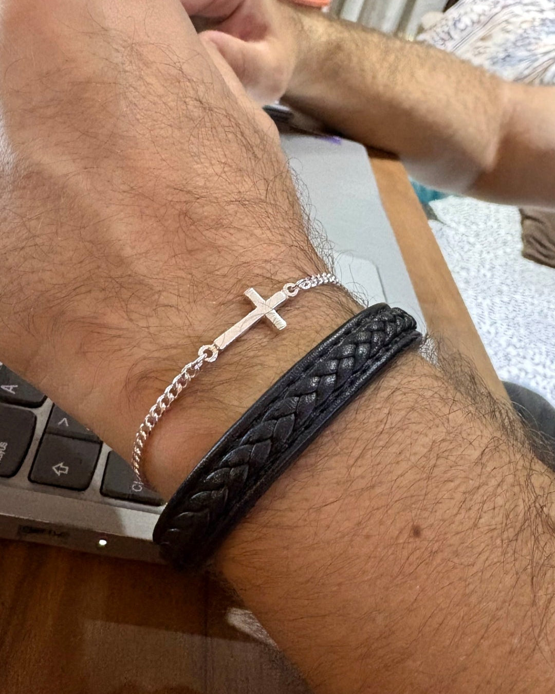 Pulsera Lomo Cruz Unisex - P925/950