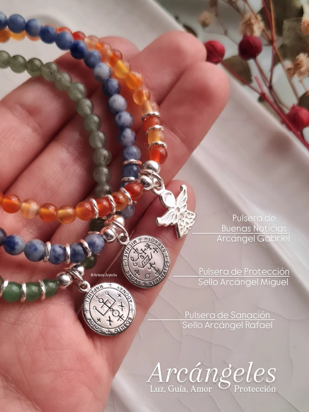 Pulsera de la Comunicación & Buenas Noticias - Arcangel Gabriel Energy - P950