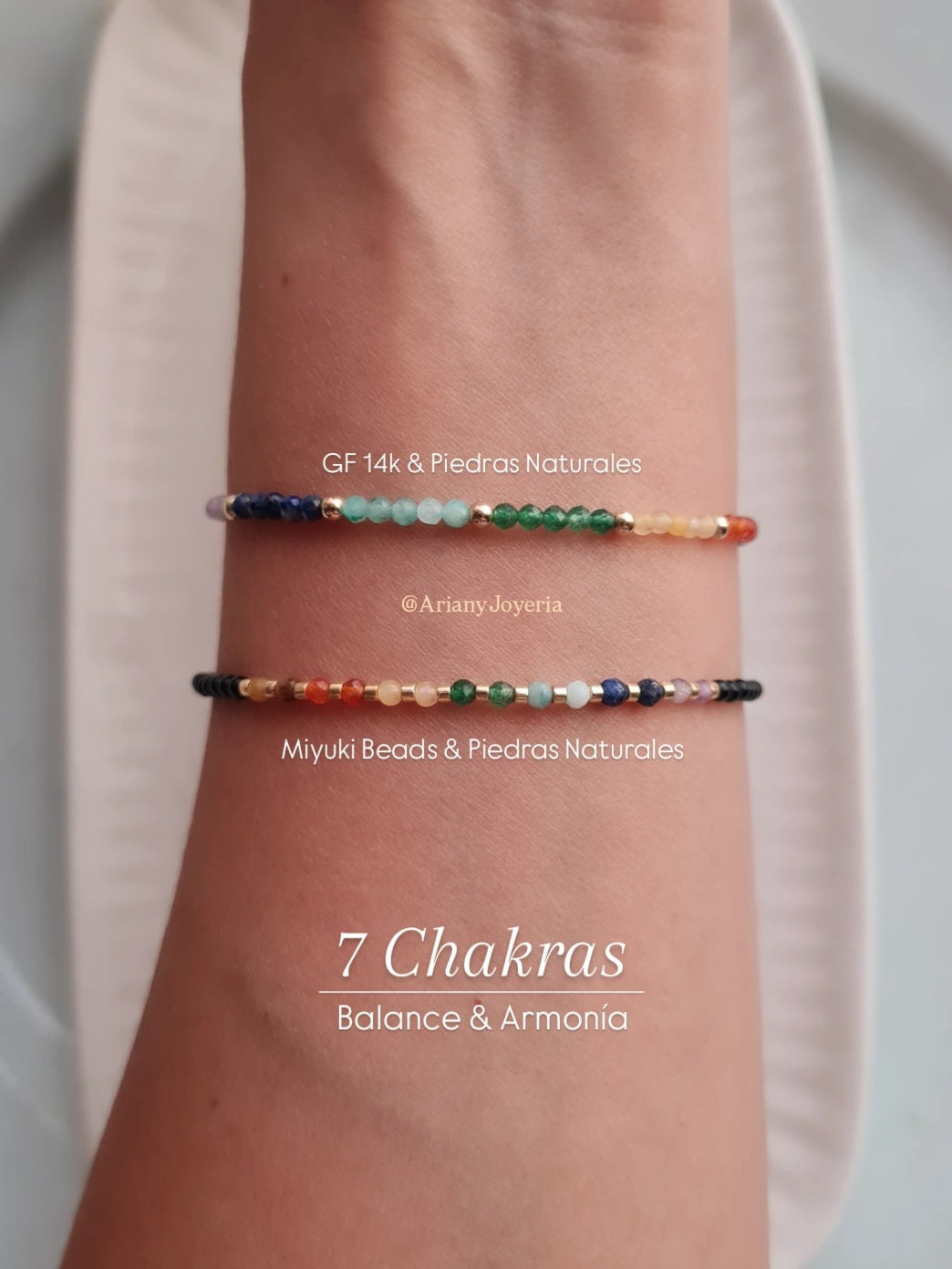 Pulsera 7 Chakras - GF 14k