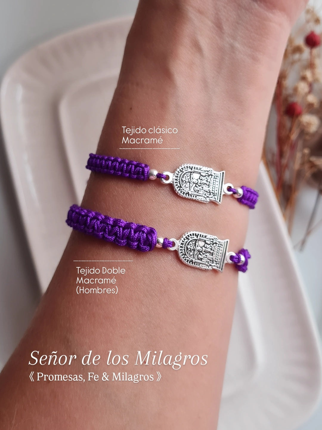 Pack x2 Pulseras Señor de los Milagros - P950