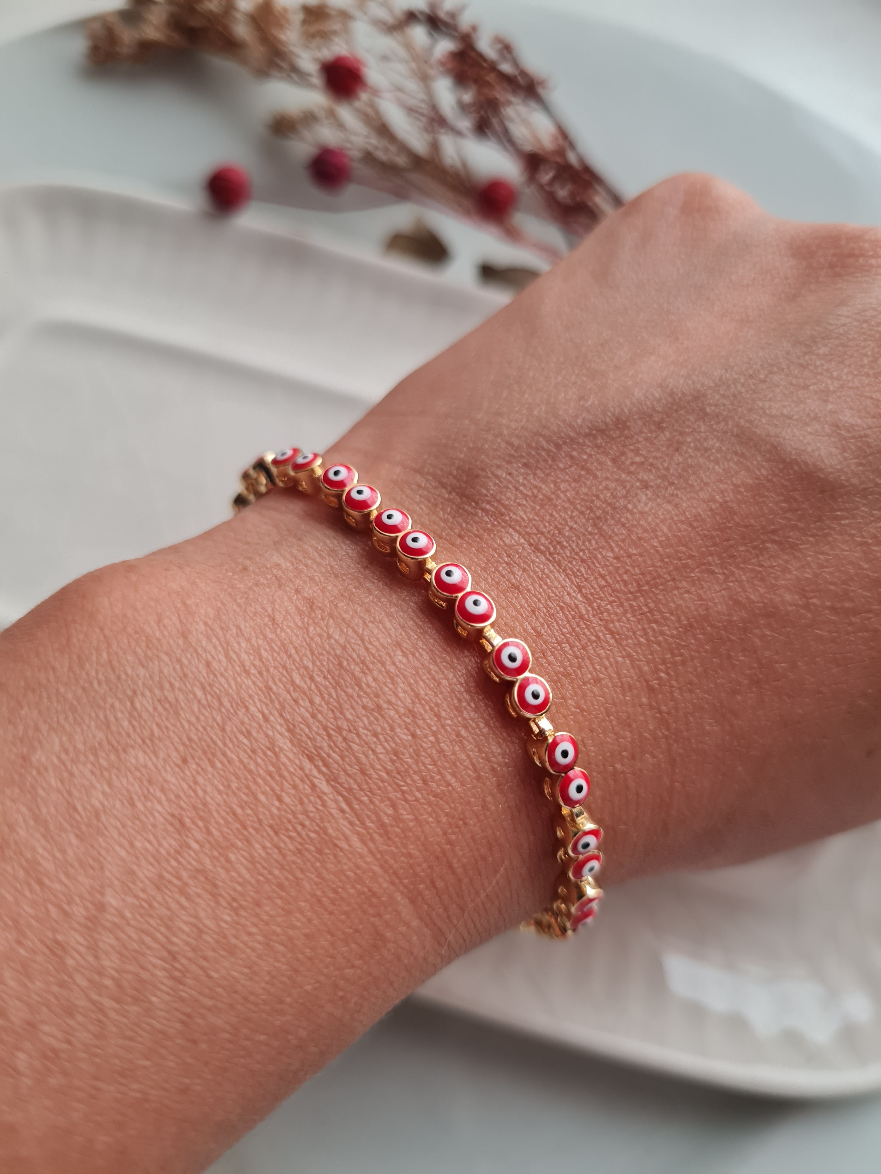 Pulsera Ojos Turcos Mini - Golden