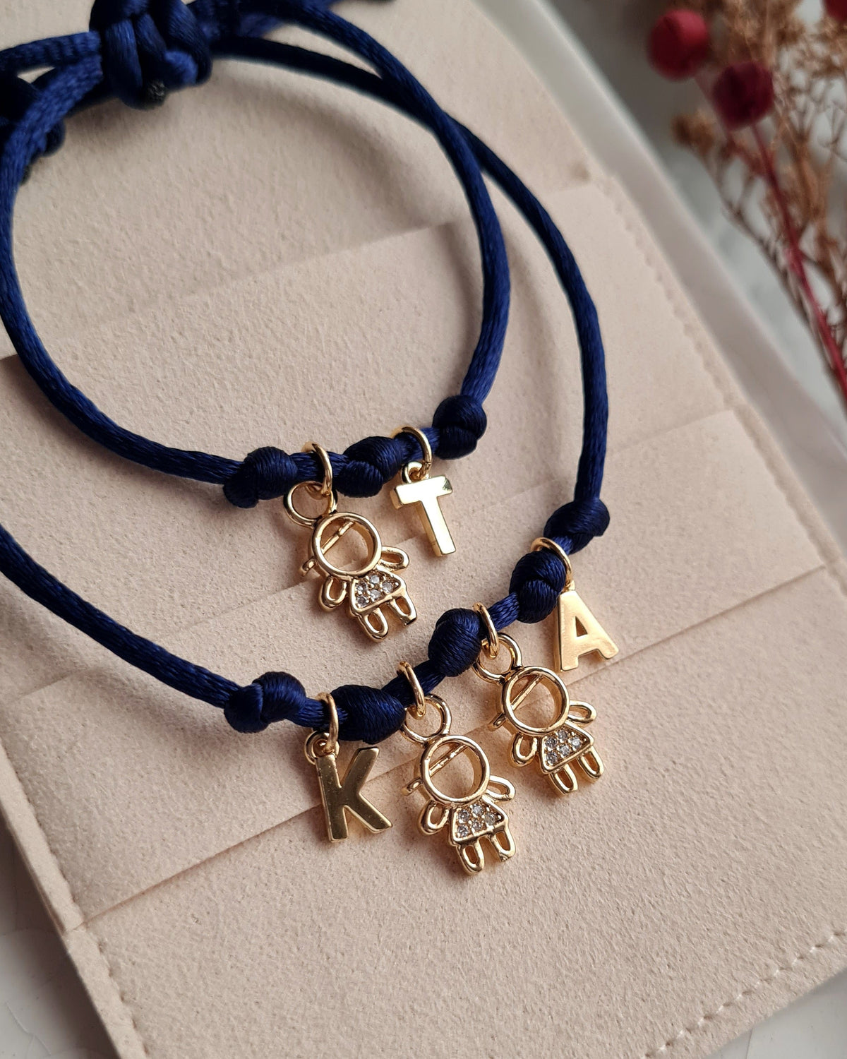 Pulsera Personalizable Charms Niños & Inicial - Golden