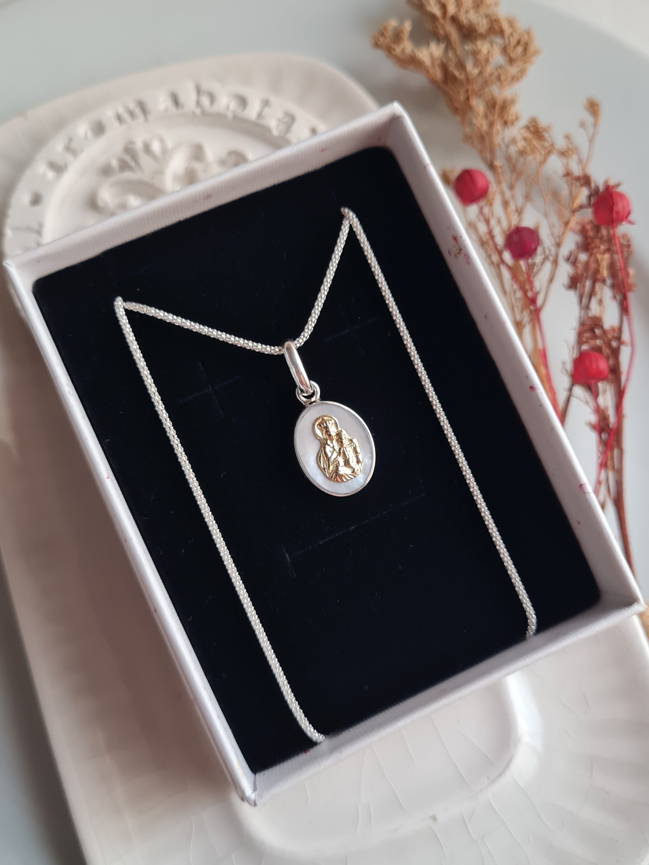 Cadena Virgen del Carmen Nacar - P925/950 & 18k