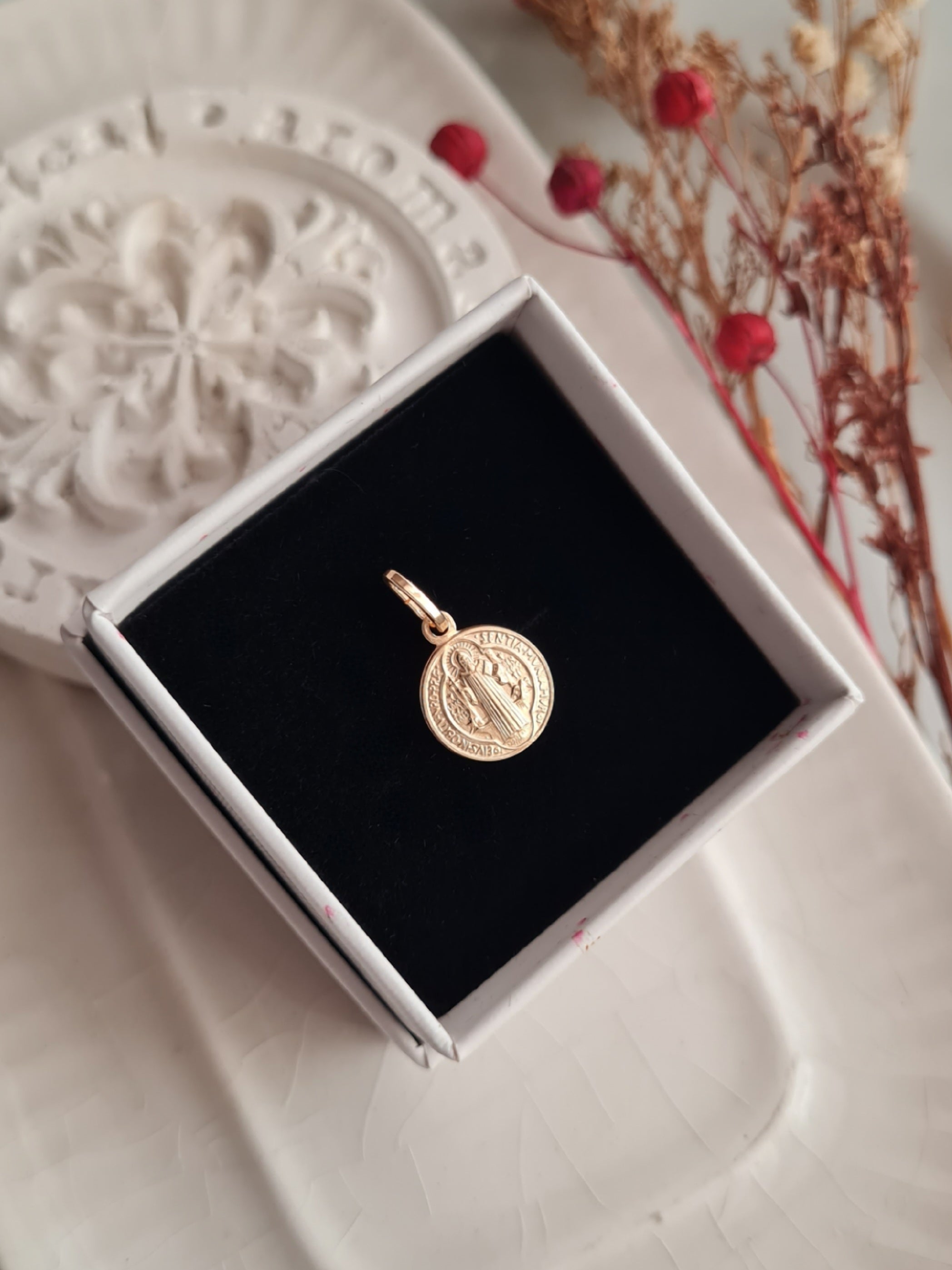 Dije San Benito - P925 Micrado 18k