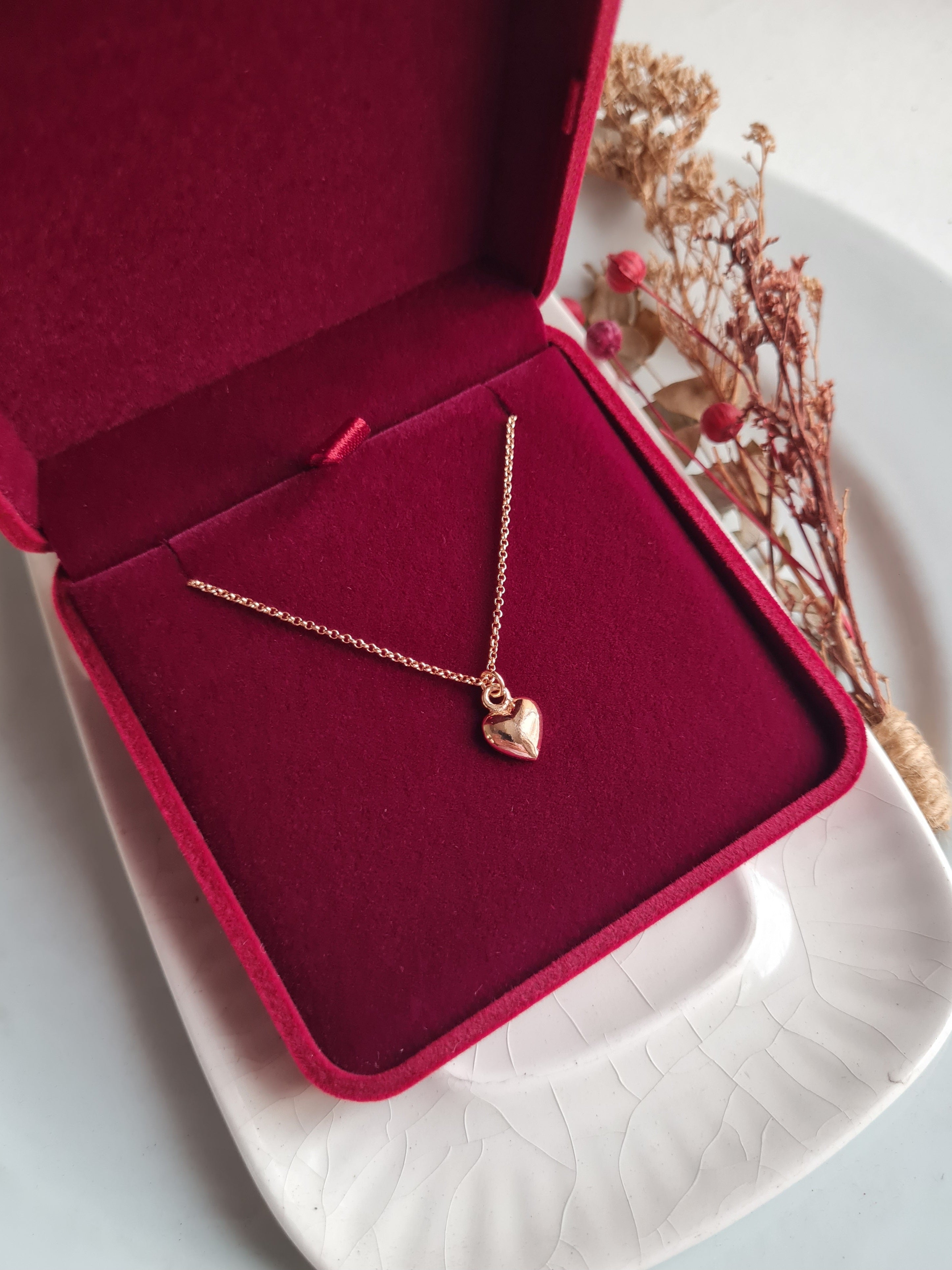 Cadena Corazón Bombacho - P925/950 Gold