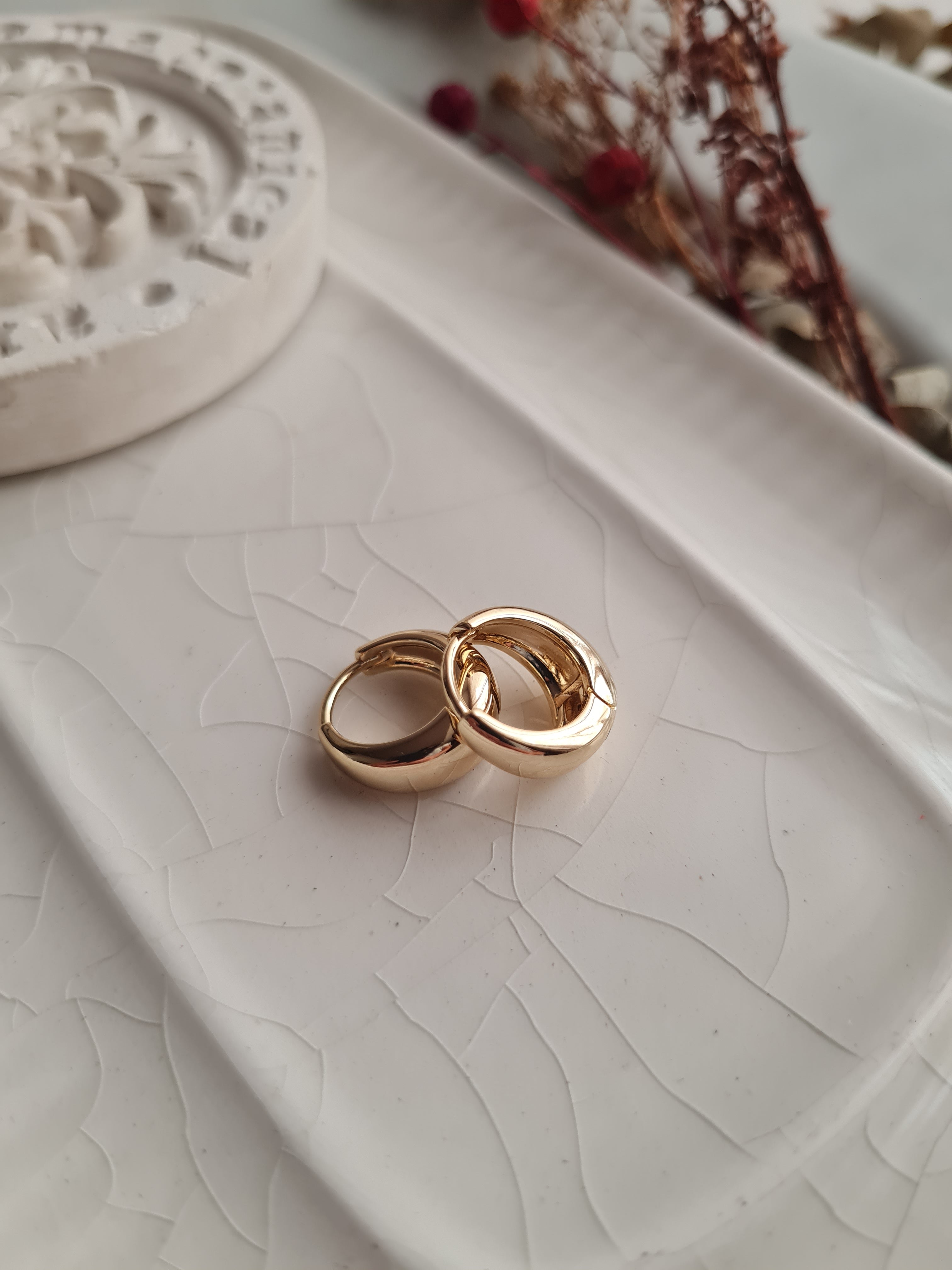 Argollas Canoa - Golden