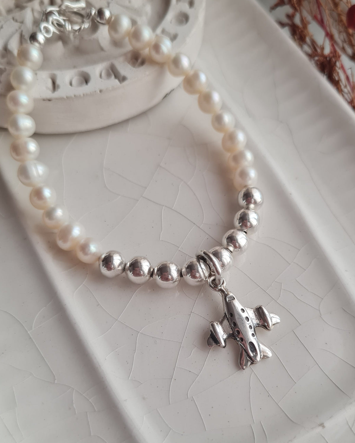 Pulsera Perlas & Corazón Personalizable - P950 (copia)