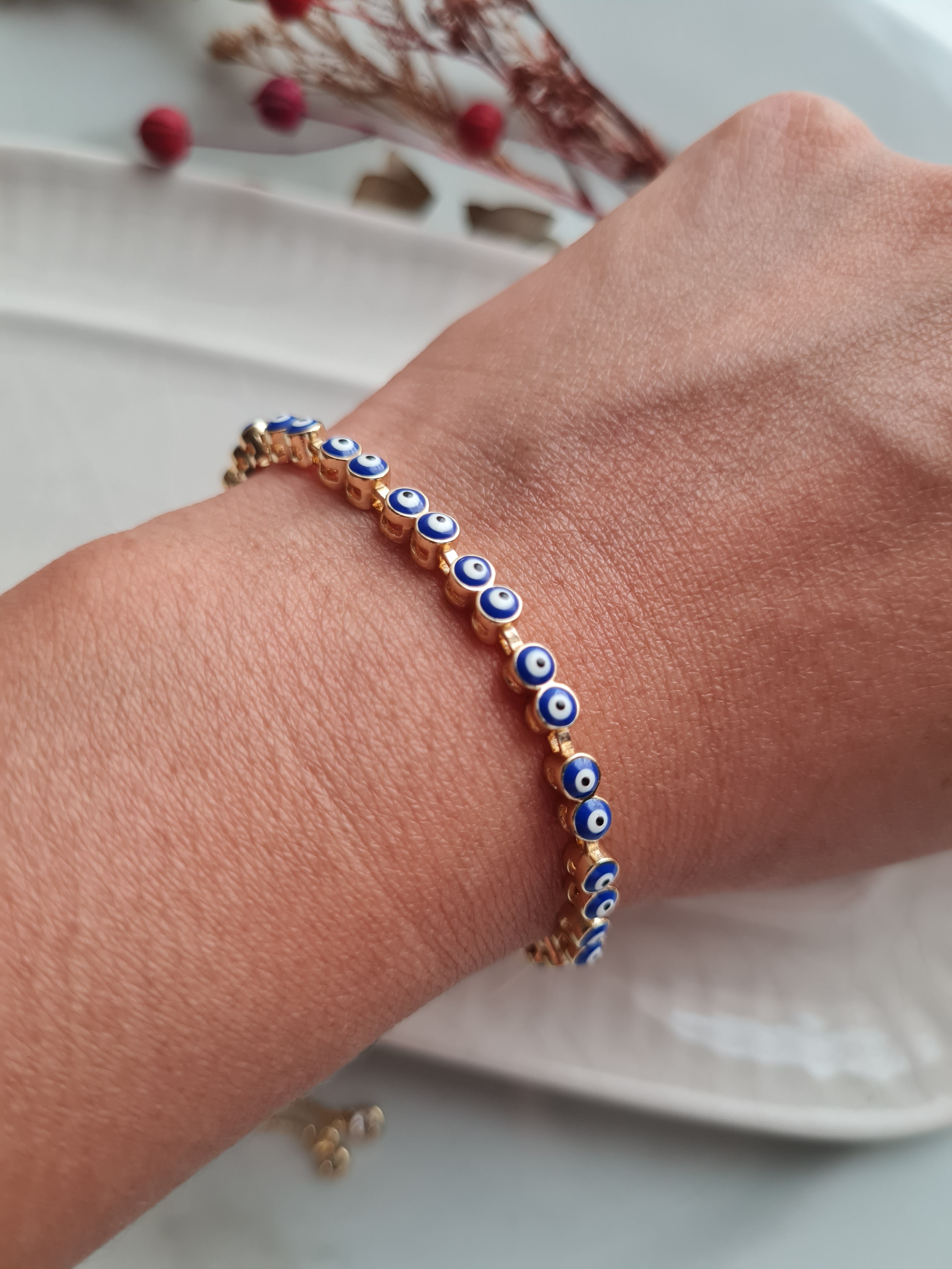 Pulsera Ojos Turcos Mini - Golden