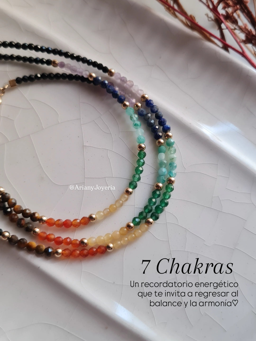 Pulsera 7 Chakras - GF 14k