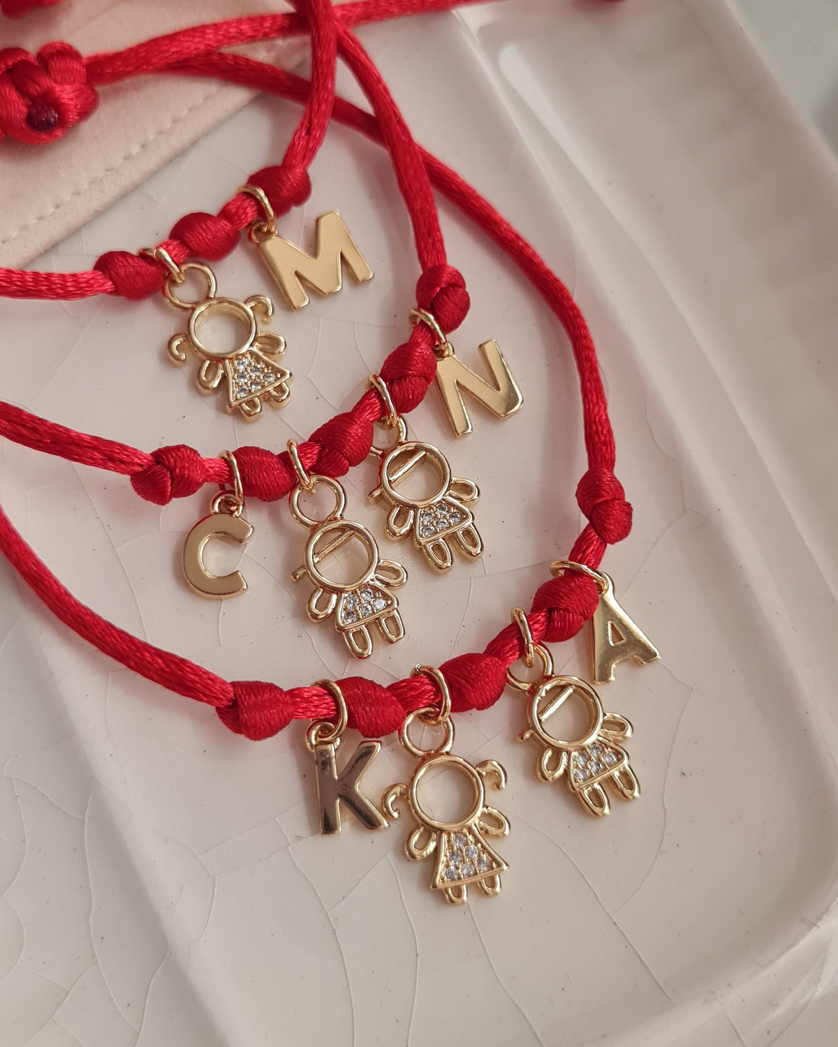 Pulsera Personalizable Charms Niños & Inicial - Golden