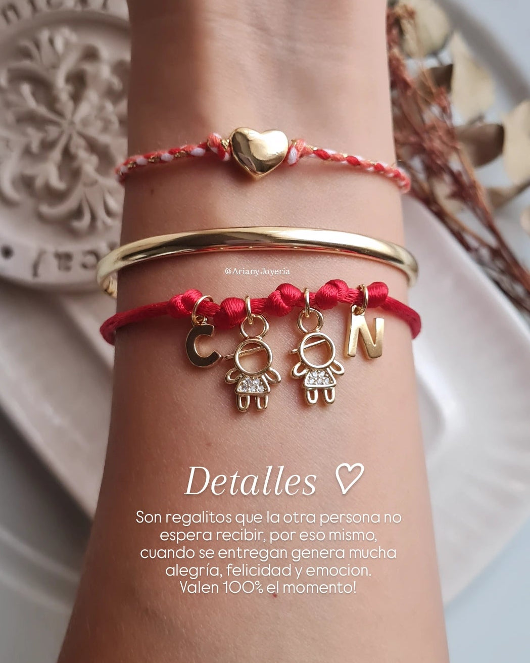 Pulsera Personalizable Charms Niños & Inicial - Golden