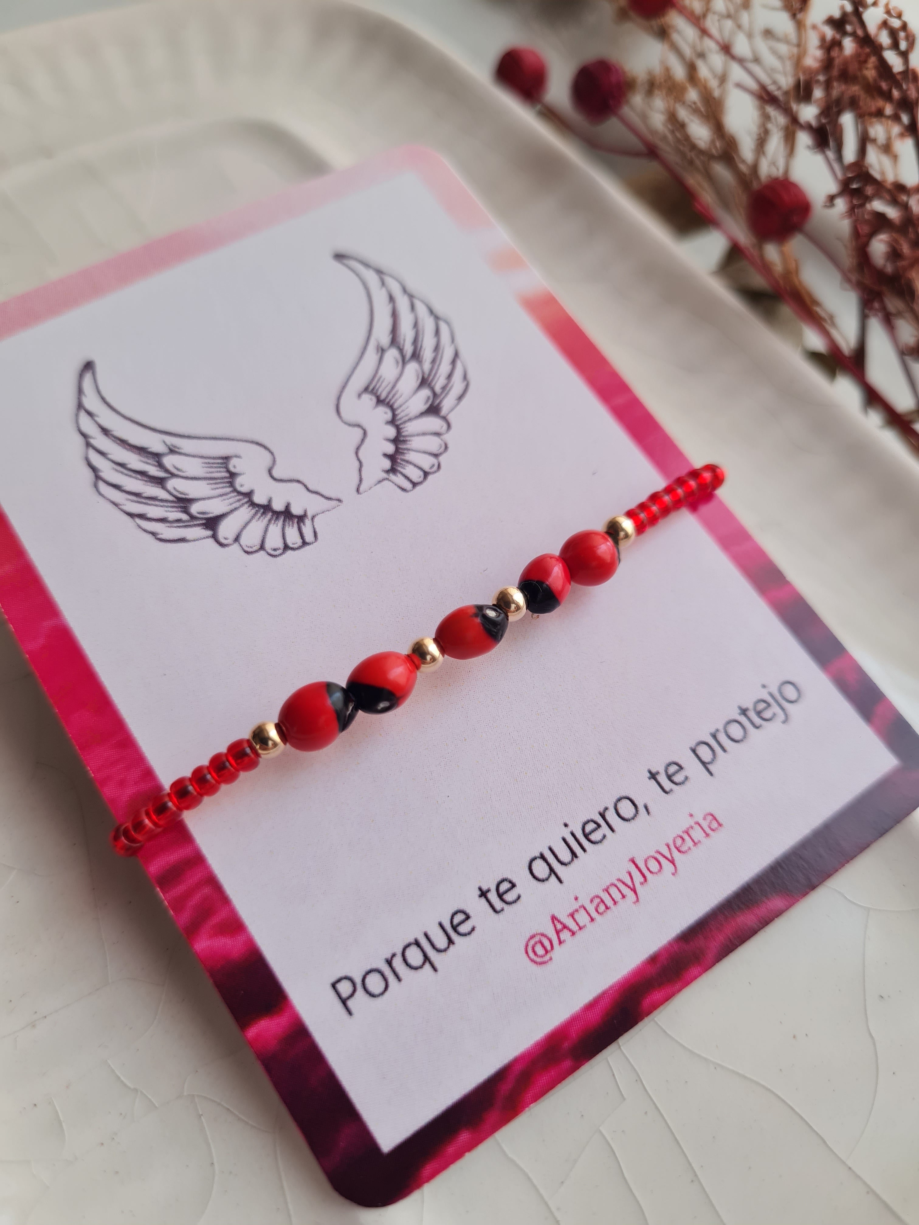 Pulsera Huayruros - GF 14k