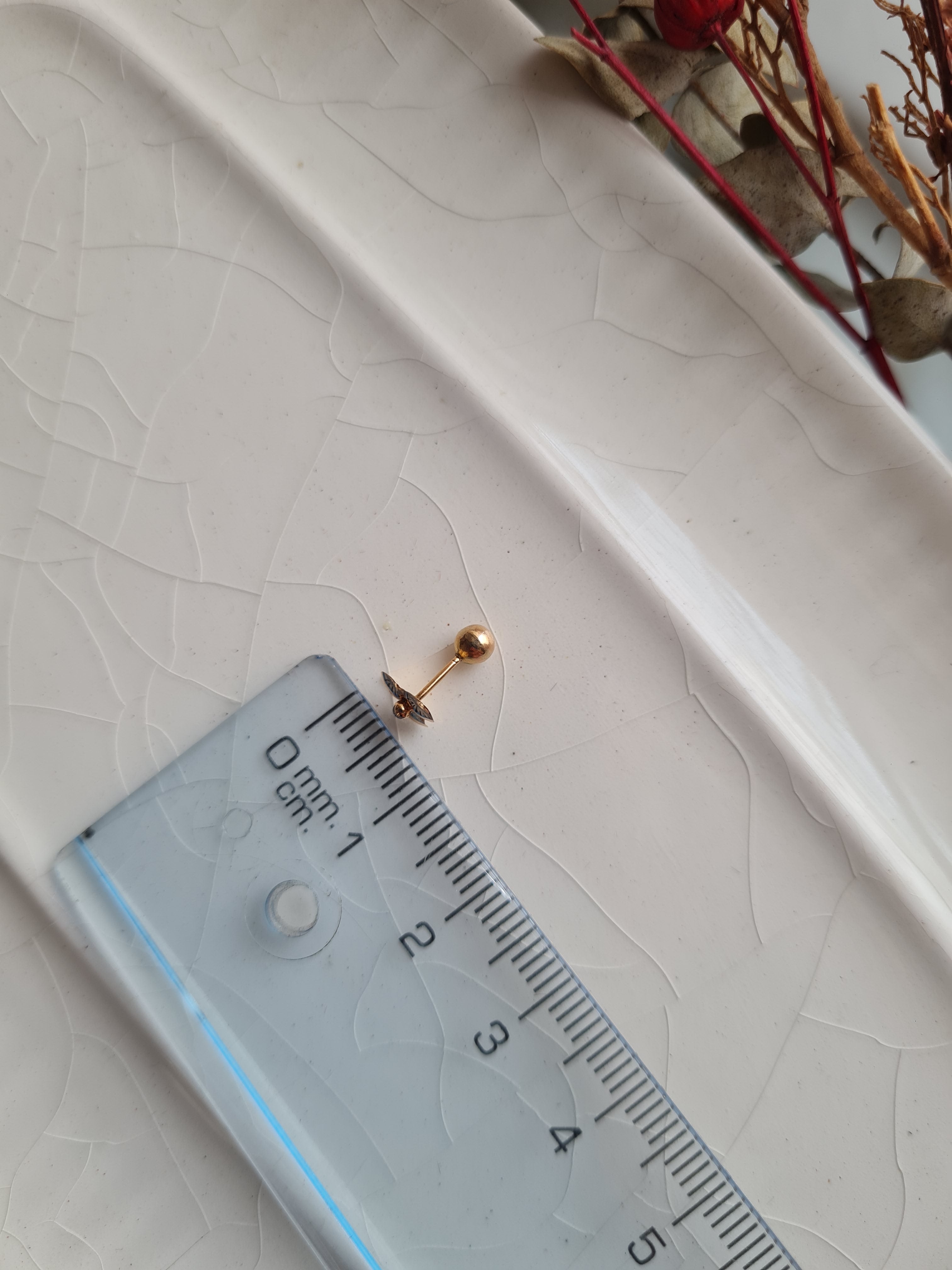 Aretes Trebol de la Suerte (Enrroscable) - Oro 18K