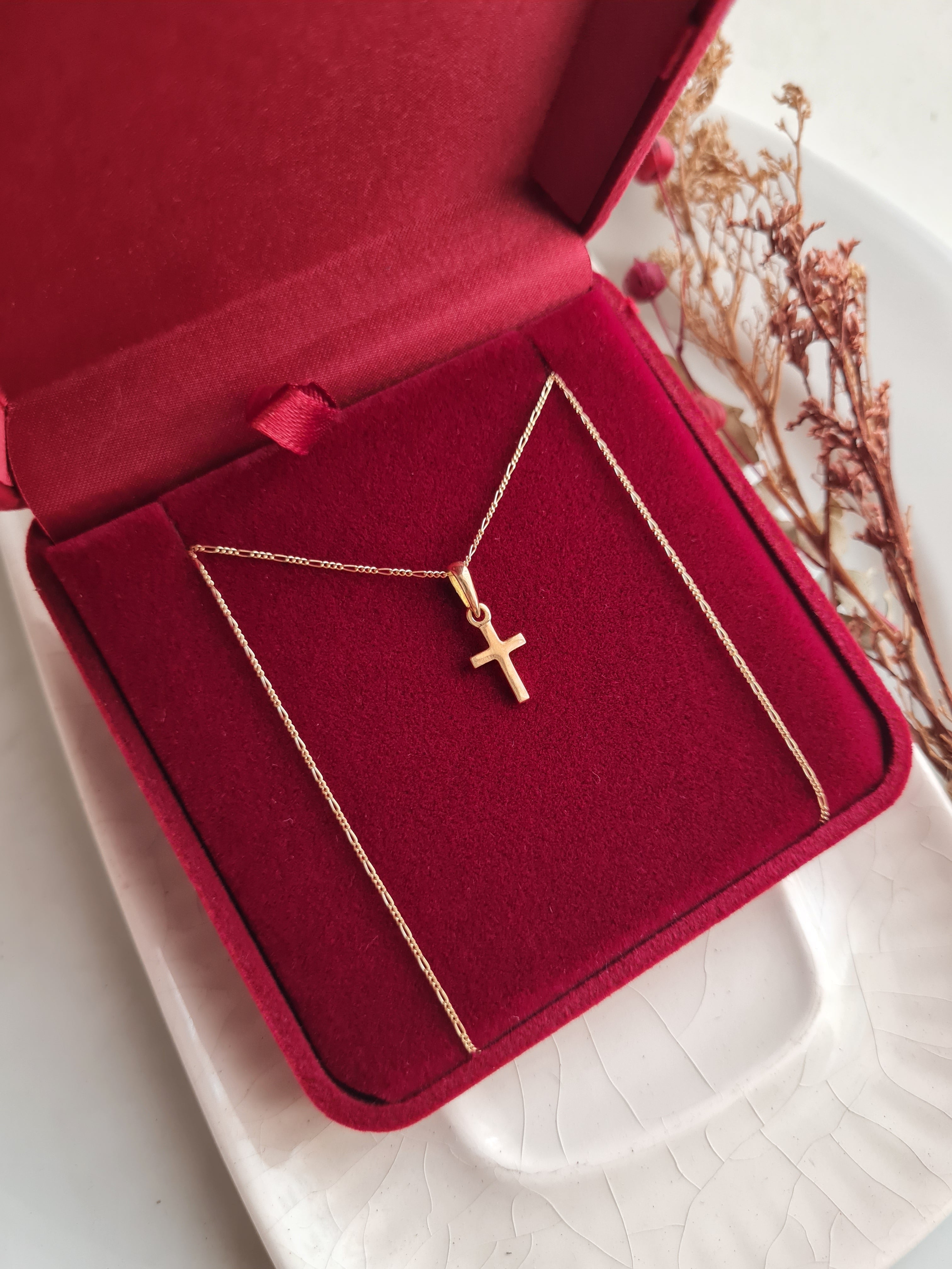 Dije Cruz Charm  - Oro 18k